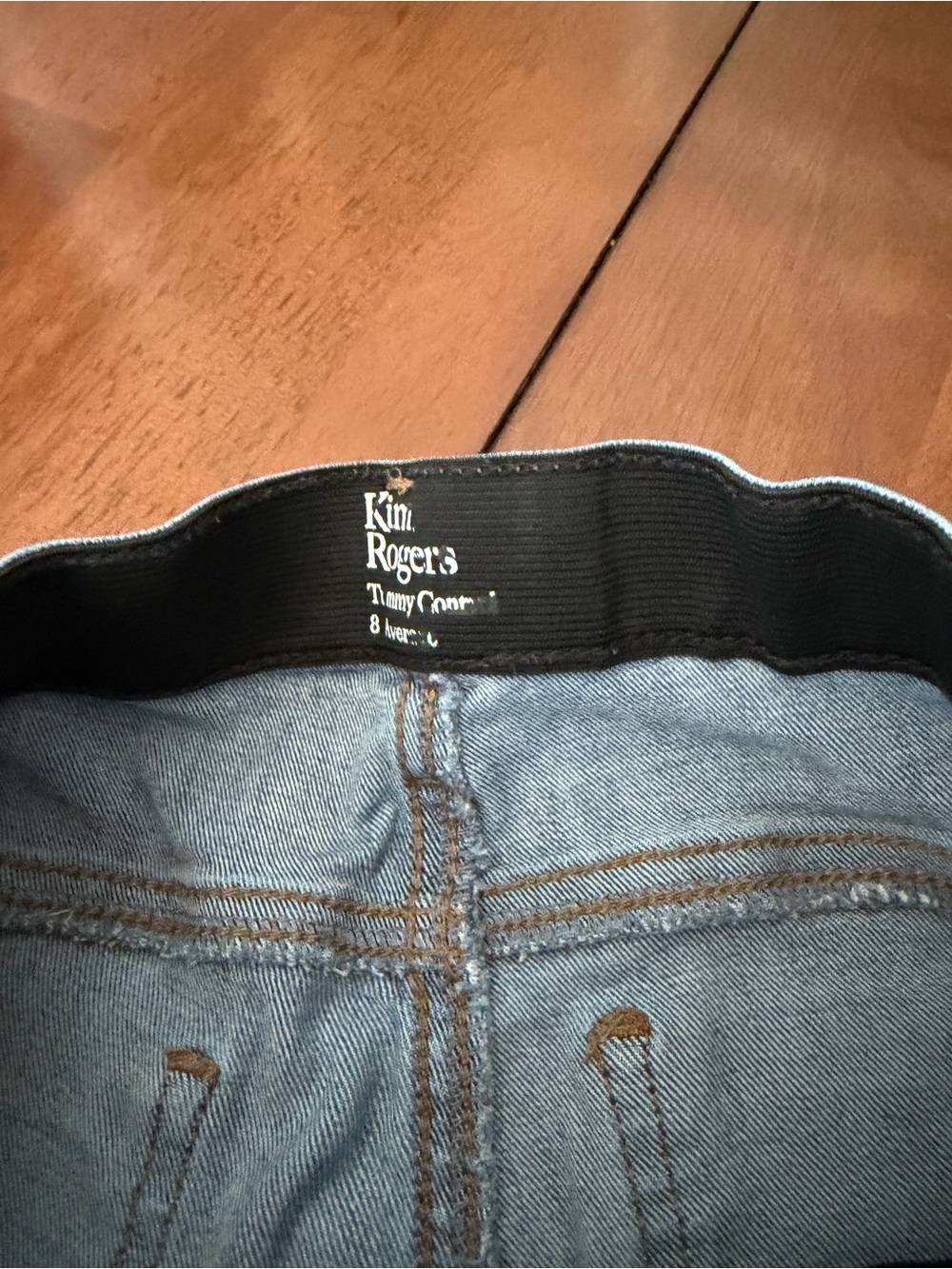 Kim Rogers Women's Straight Leg Jeans in Medium Blue Denim - Picture 4 of 6